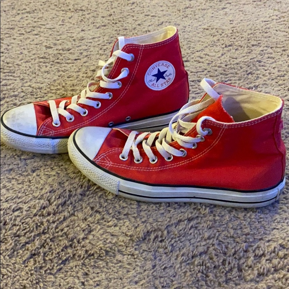 Red Converse All Star High Tops